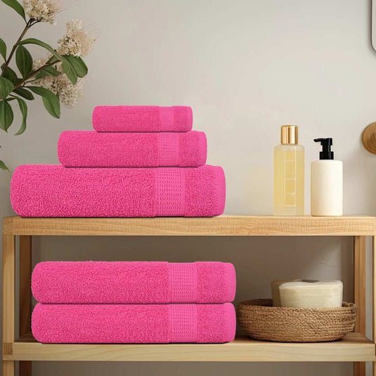 Vidaxl washandjes frogn 10 st 30x30 cm 360 g m² roze