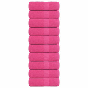 Vidaxl gastendoekjes frogn 10 st 30x50 cm 360 g m² roze