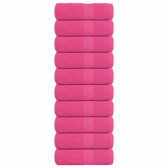 Vidaxl gastendoekjes frogn 10 st 30x50 cm 360 g m² roze