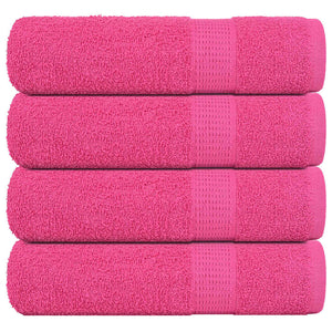 Vidaxl handdoeken frogn 4 st 50x100 cm 360 g m² roze
