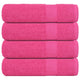Vidaxl handdoeken frogn 4 st 50x100 cm 360 g m² roze