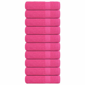 Vidaxl handdoeken frogn 10 st 50x100 cm 360 g m² roze