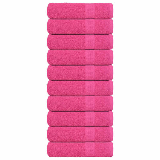 Vidaxl handdoeken frogn 10 st 50x100 cm 360 g m² roze