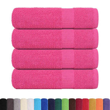 Vidaxl douchehanddoeken frogn 4 st 70x140 cm 360 g m² roze