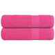 Vidaxl badhanddoeken frogn 2 st 100x150 cm 360 g m² roze