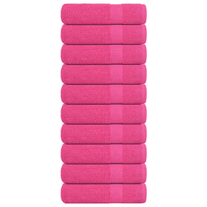 Vidaxl badhanddoeken frogn 10 st 100x150 cm 360 g m² roze
