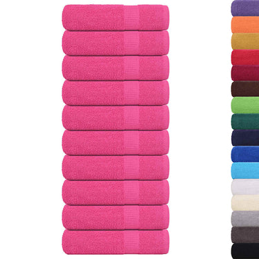 Vidaxl badhanddoeken frogn 10 st 100x150 cm 360 g m² roze
