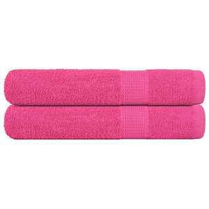 Vidaxl saunahanddoeken frogn 2 st 80x200 cm 360 g m² roze