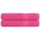 Vidaxl saunahanddoeken frogn 2 st 80x200 cm 360 g m² roze