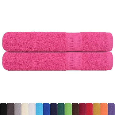Vidaxl saunahanddoeken frogn 2 st 80x200 cm 360 g m² roze