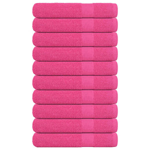 Vidaxl saunahanddoeken frogn 10 st 80x200 cm 360 g m² roze