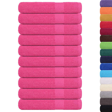 Vidaxl saunahanddoeken frogn 10 st 80x200 cm 360 g m² roze