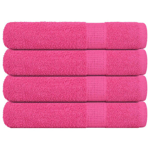Vidaxl handdoeken frogn 4 st 100x200 cm 360 g m² roze