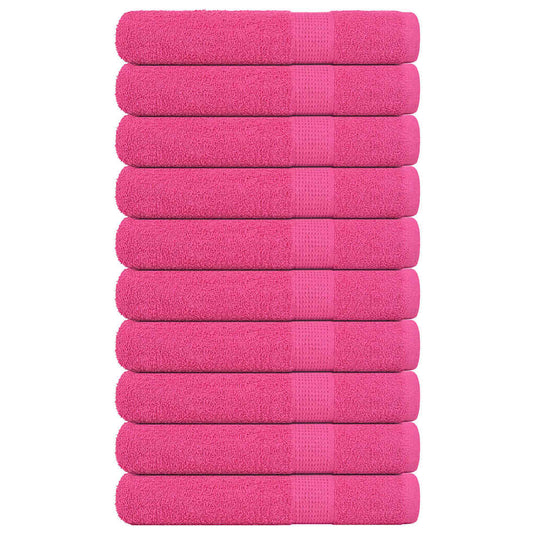 Vidaxl handdoeken frogn 10 st 100x200 cm 360 g m² roze