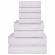 Vidaxl 8-delige handdoekenset frogn 360 g m² wit