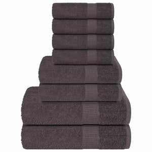 Vidaxl 8-delige handdoekenset frogn 360 g m² antraciet