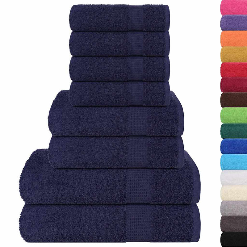 Load image into Gallery viewer, Vidaxl 8-delige handdoekenset frogn 360 g m² marineblauw
