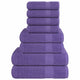 Vidaxl 8-delige handdoekenset frogn 360 g m² paars