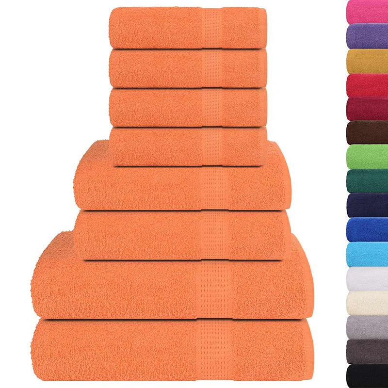 Load image into Gallery viewer, Vidaxl 8-delige handdoekenset 360 g m² 100% katoen oranje
