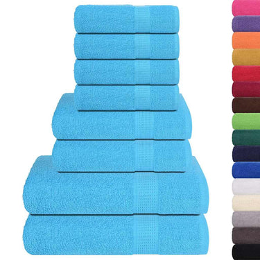 Vidaxl 8-delige handdoekenset frogn 360 g m² turquoise