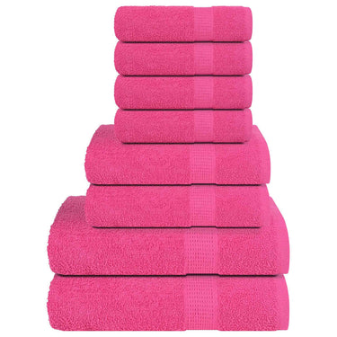 Vidaxl 8-delige handdoekenset frogn 360 g m² roze