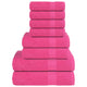Vidaxl 8-delige handdoekenset frogn 360 g m² roze