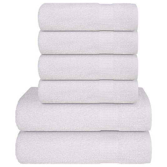 Vidaxl 6-delige handdoekenset frogn 360 g m² wit