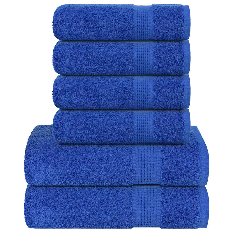 Load image into Gallery viewer, Vidaxl 6-delige handdoekenset frogn 360 g m² blauw

