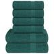 Vidaxl 6-delige handdoekenset frogn 360 g m² groen