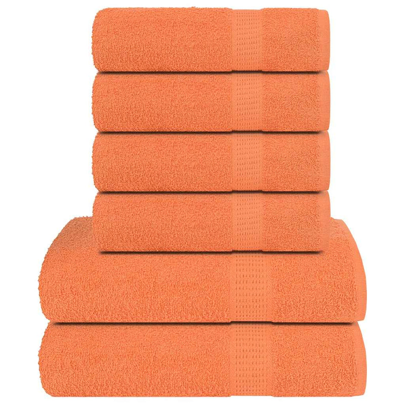Load image into Gallery viewer, Vidaxl 6-delige handdoekenset 360 g m² 100% katoen oranje
