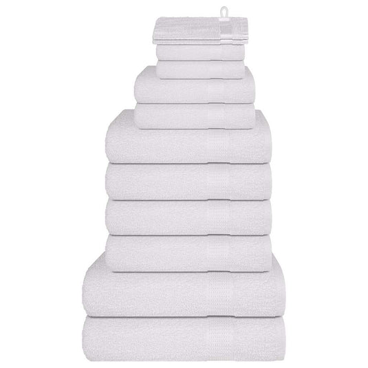 Vidaxl 12-delige handdoekenset frogn 360 g m² wit