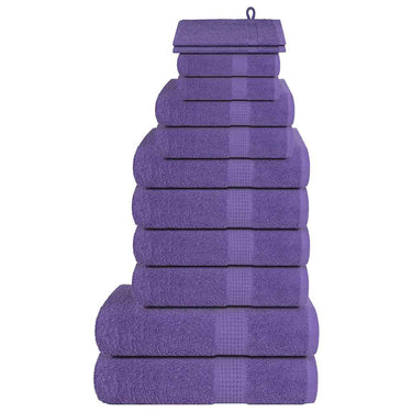 Vidaxl 12-delige handdoekenset frogn 360 g m² paars
