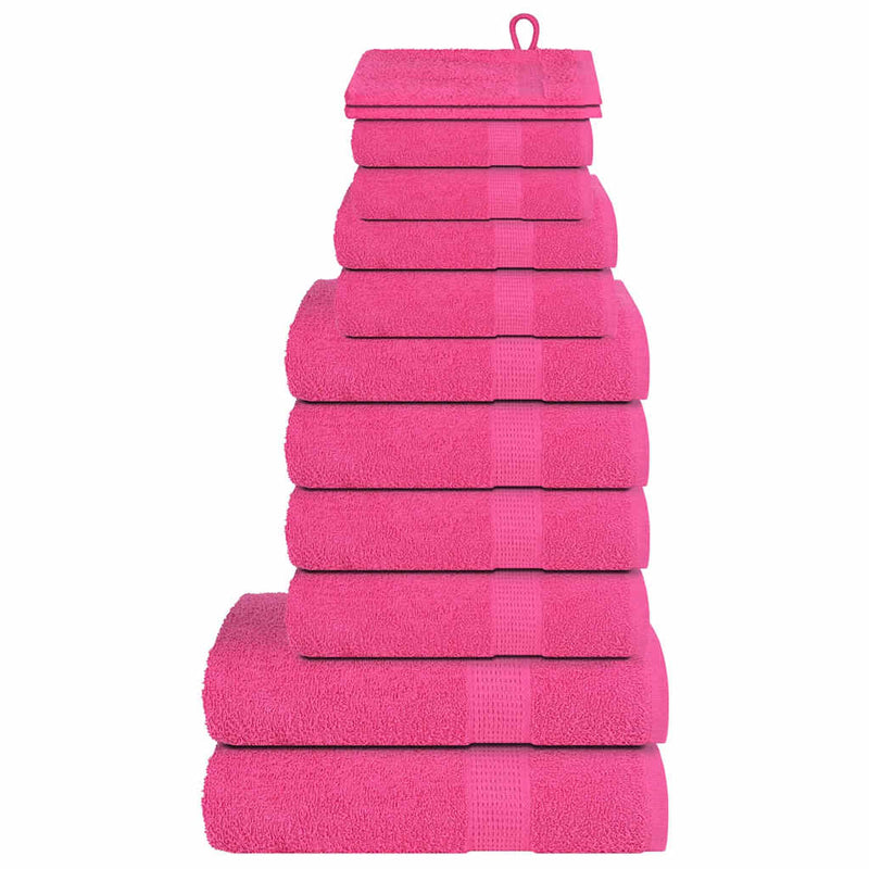 Load image into Gallery viewer, Vidaxl 12-delige handdoekenset frogn 360 g m² roze
