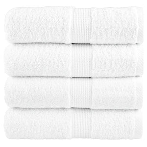 Vidaxl premium washandjes solund 4 stuks 30x30 cm 600 g m² wit