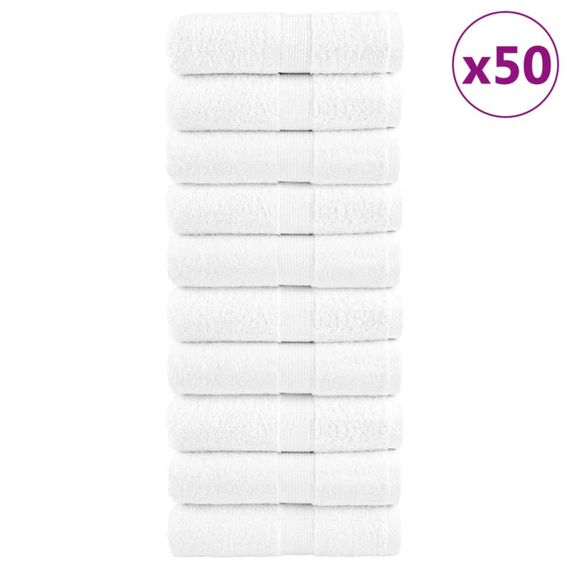 Load image into Gallery viewer, Vidaxl gastendoekjes solund 50 st 600 g m² 30x50 cm wit
