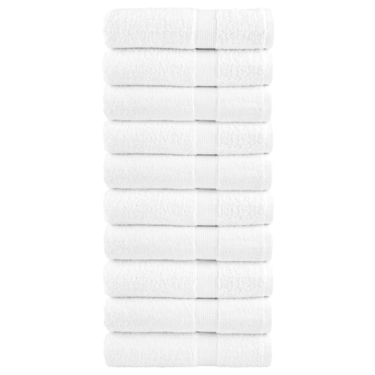 Vidaxl handdoeken solund 10 st 600 g m² 50x100 cm wiit