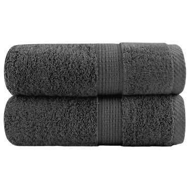 Vidaxl premium washandjes solund 2 stuks antraciet 30x30 cm 600 g m²