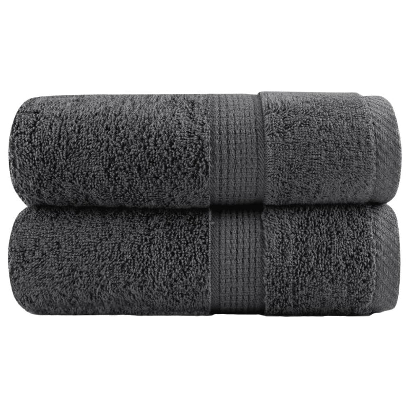 Load image into Gallery viewer, Vidaxl premium washandjes solund 2 stuks antraciet 30x30 cm 600 g m²
