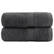 Vidaxl premium washandjes solund 2 stuks antraciet 30x30 cm 600 g m²