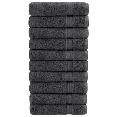 Vidaxl badhanddoeken solund 10 st 600 g m² 70x140 cm antraciet