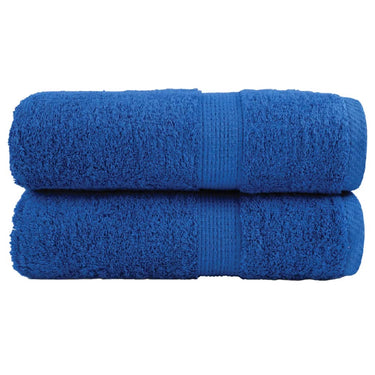 Vidaxl premium washandjes solund 2 stuks blauw 30x30 cm 600 g m²