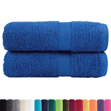 Vidaxl premium washandjes solund 2 stuks blauw 30x30 cm 600 g m²