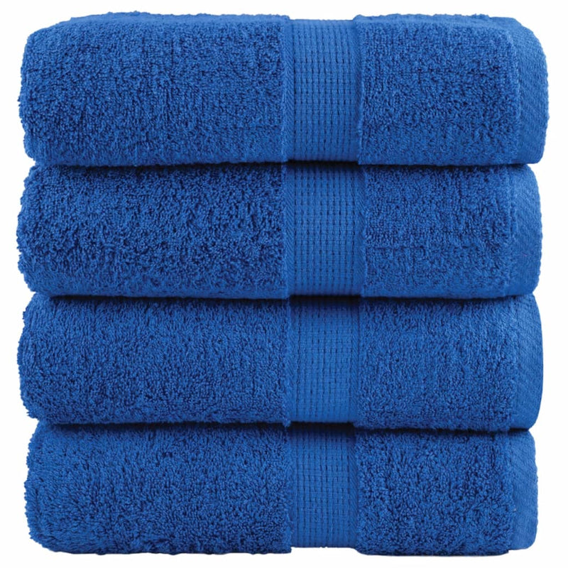Load image into Gallery viewer, Vidaxl premium washandjes solund 4 stuks blauw 30x30 cm 600 g m²
