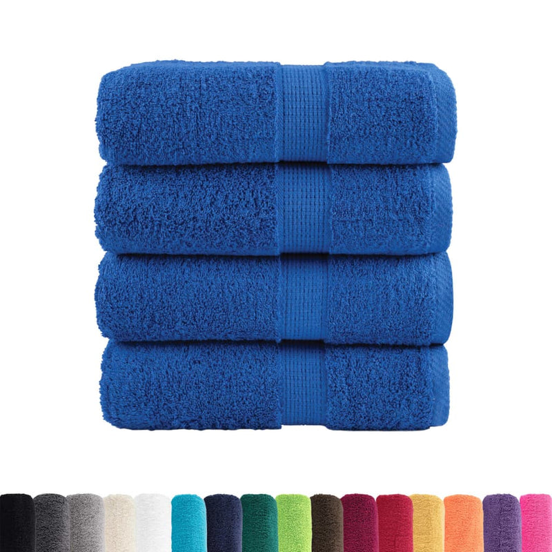 Load image into Gallery viewer, Vidaxl premium washandjes solund 4 stuks blauw 30x30 cm 600 g m²

