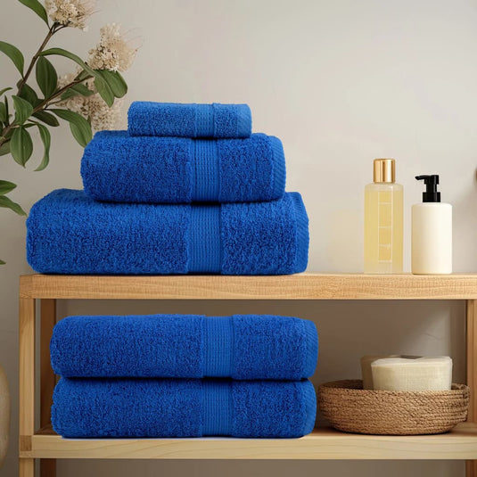 Vidaxl handdoeken solund 4 st 600 g m² 50x100 cm blauw
