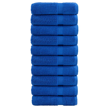 Vidaxl handdoeken solund 10 st 600 g m² 50x100 cm blauw