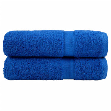 Vidaxl badhanddoeken solund 2 st 600 g m² 100x150 cm blauw