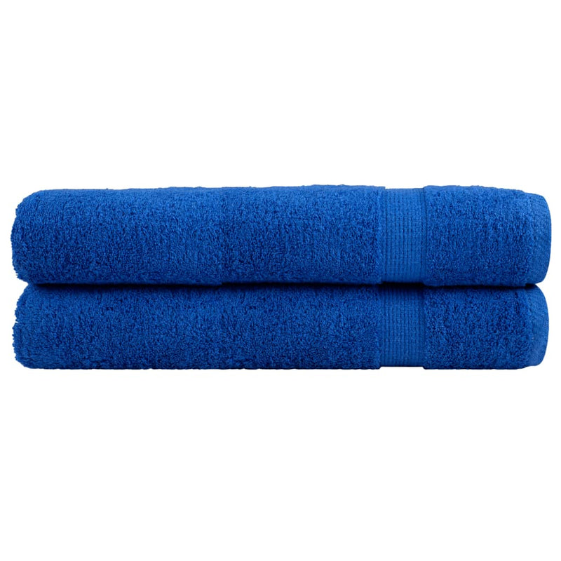 Afbeelding laden in galerijviewer, Vidaxl saunadoeken solund 2 st 600 g m² 80x200 cm blauw
