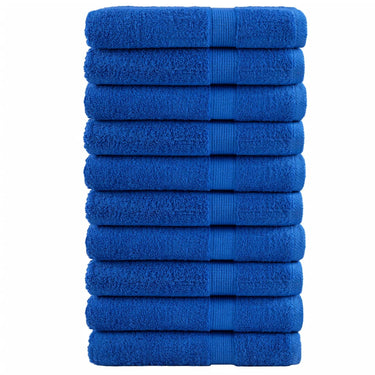 Vidaxl handdoeken solund 10 st 600 g m² 100x200 cm blauw