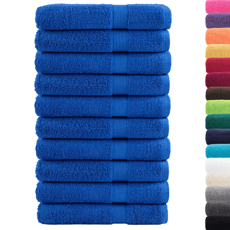 Load image into Gallery viewer, Vidaxl handdoeken solund 10 st 600 g m² 100x200 cm blauw
